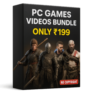 pc games video bundle – latest gaming characters clips & montages (only ₹199)