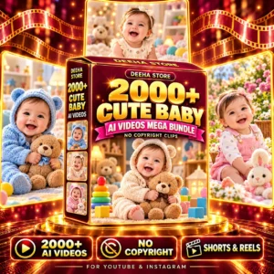 2000+ cute baby ai videos bundle