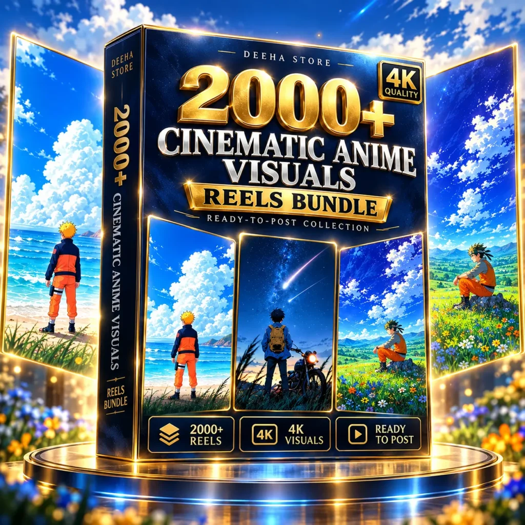 2000+ cinematic anime reels bundle