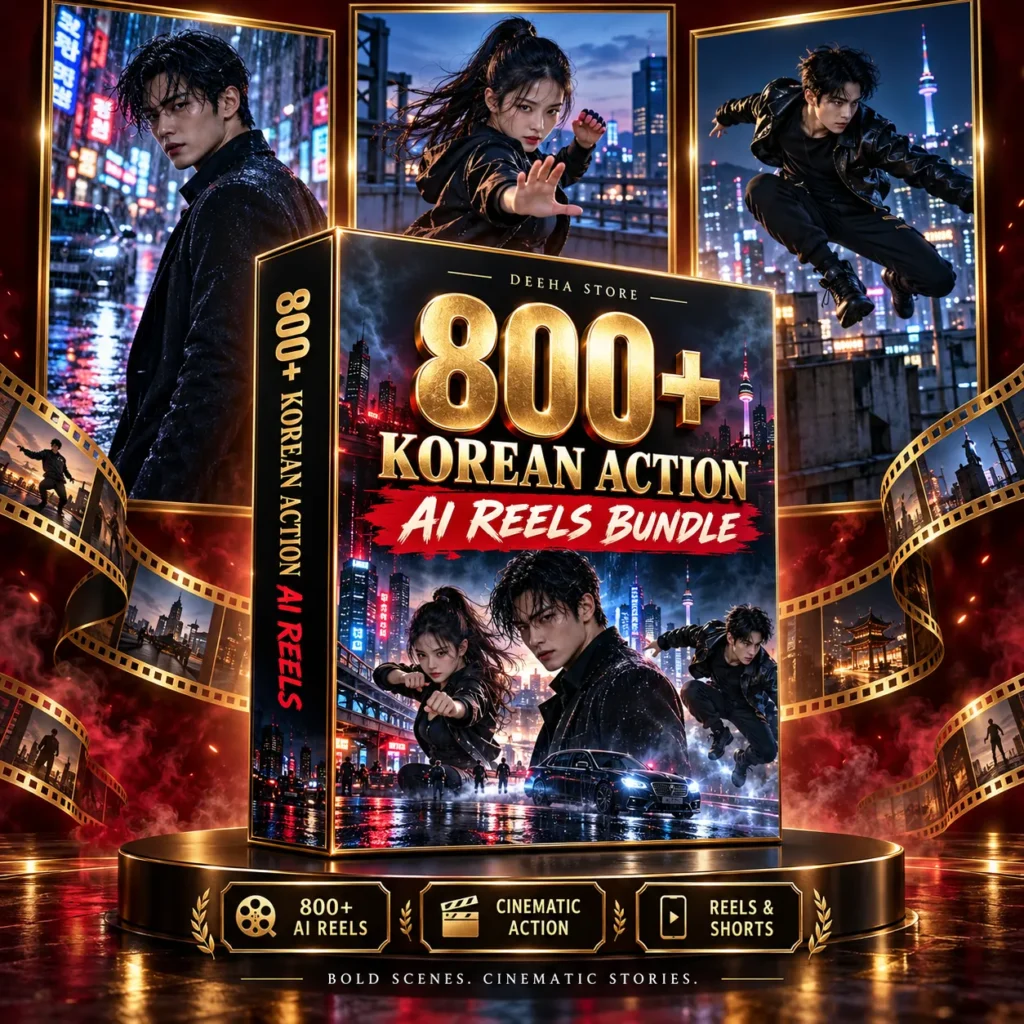 800+ korean action ai reels bundle
