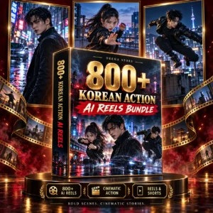 800+ korean action ai reels bundle